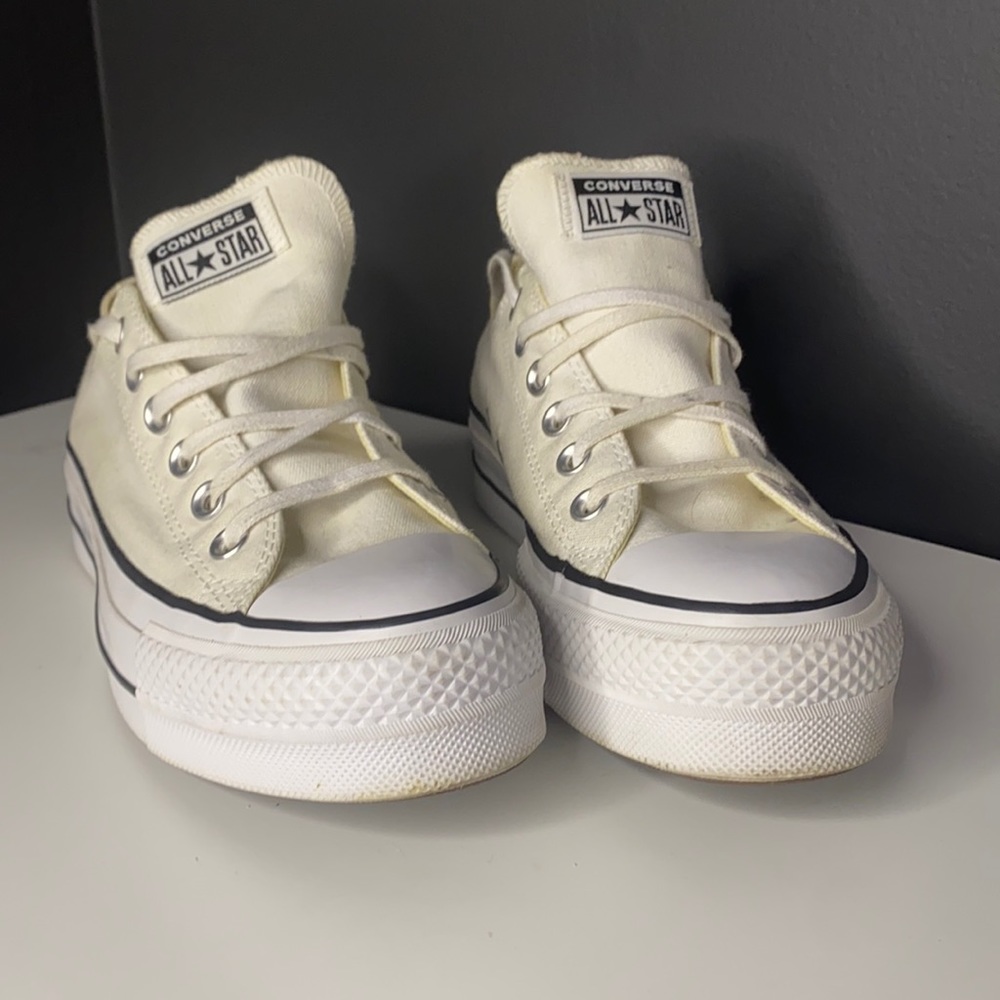 Low top platform converse all star